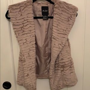 Faux fur vest